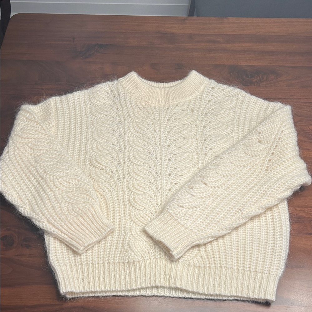 Cozy Cream Cable Knit Sweater